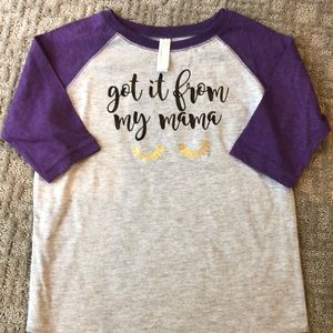 Girls 3/4 length sleeve tee
